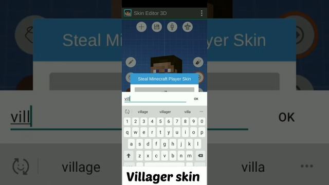 villager skin for Minecraft by skin editor 3d || #UNCHARGED GAMERZ #Shorts #minecraft #Dream #steve смотреть онлайн