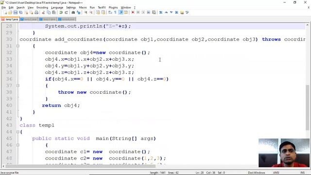 Lec 42 Java program of Exception and class and object and inheritance смотреть онлайн