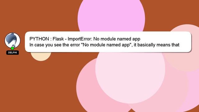 PYTHON : Flask - ImportError: No module named app смотреть онлайн