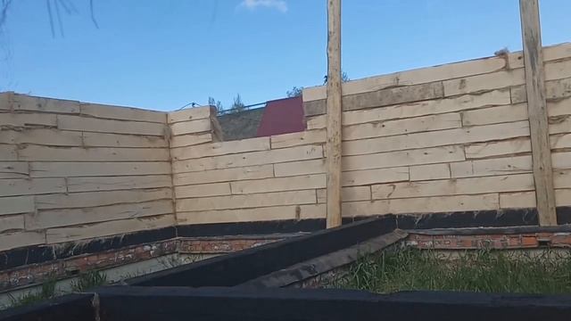 Дача с нуля/складываем доски/делаю леса/ смотреть онлайн