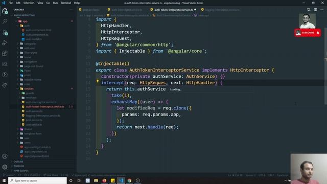 115. Authentication - Add the auth token as parameter using Interceptors - Angular смотреть онлайн