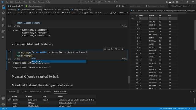 Cara kerja dan Implementasi K-Means Clustering menggunakan Python | Machine Learning | Data Mining смотреть онлайн