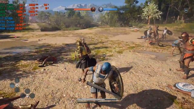 Assassin's Creed Odyssey Conquest battle Spartan 1080p with G sync GTX 1080 SLI PC смотреть онлайн