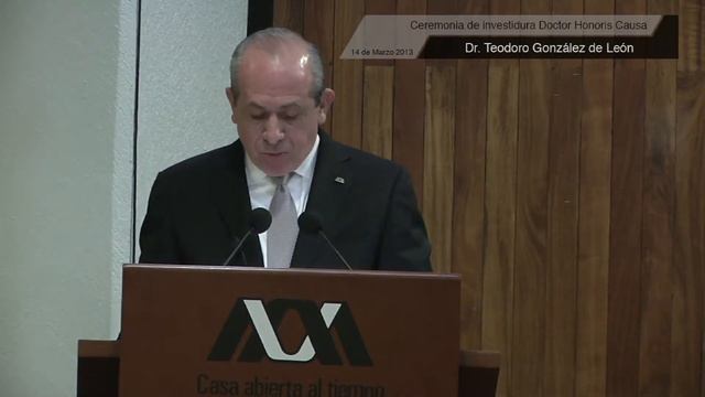 Ceremonia investidura Doctor Honoris Causa Dr. Teodoro González de León смотреть онлайн