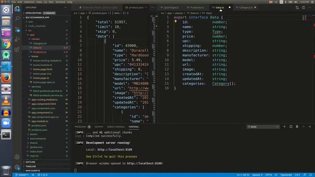 23 Ionic 5: De-serialize JSON into Typescript Code using VS Code Extension Quicktype смотреть онлайн