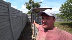 Летний душ и туалет из профильной трубы / 2 часть