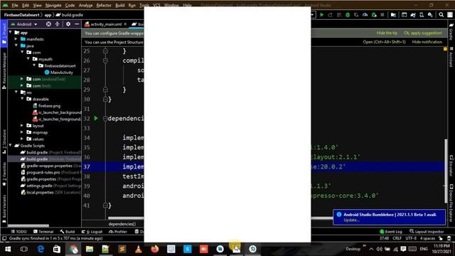 How to insert data in firebase database in android studio | Firebase | Realtime DataBase | hindi смотреть онлайн