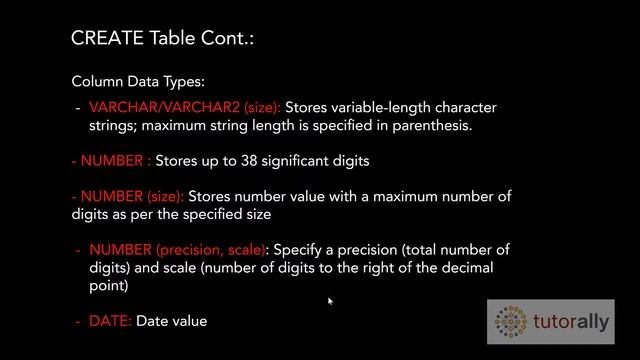 SQL Create table | SQL Course Business Users | SQL Tutorial For Beginners | Learn SQL | TutorAlly смотреть онлайн