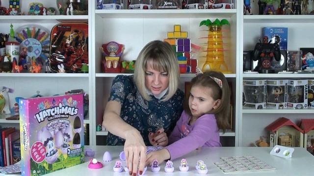ИГРАЕМ В НАСТОЛЬНУЮ ИГРУ MEMORY HATCHIMALS смотреть онлайн