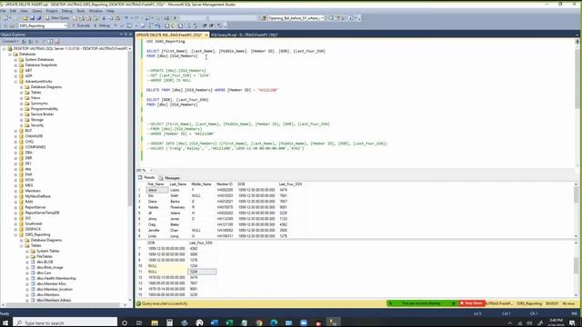 SQL # 20: UPDATE, DELETE and INSERT смотреть онлайн
