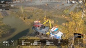 SnowRunner - Freightliner 114SD Crane Lifting - DON 71 Rescue in the mud  | Gameplay