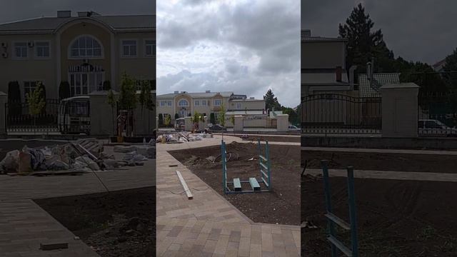 Посадка деревьев. Мечеть г. Черкесск 🌴🌳🌿 смотреть онлайн