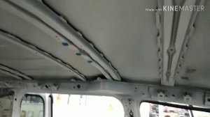 Установка потолочного монитора в Toyota Voxy hybrid 2014