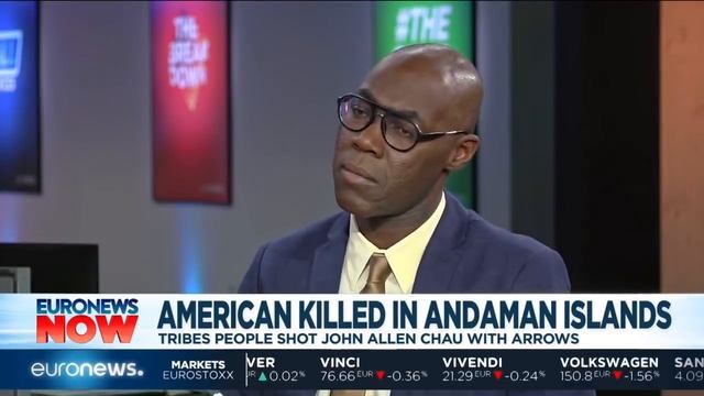 American killed by tribesman in the Andaman Islands with arrows | #EuronewsNow смотреть онлайн