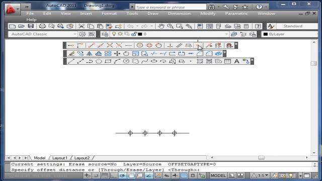 AutoCAD - Cuadrícula 5x5 DIVIDE, OFFSET, MIRROR смотреть онлайн