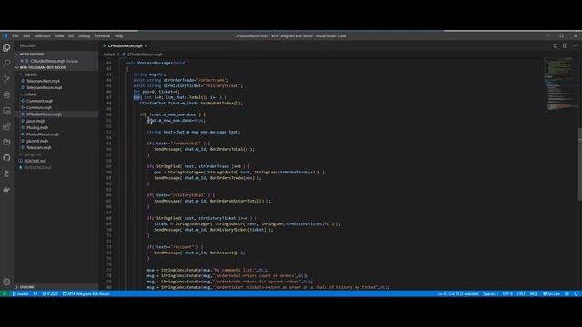 BUILD YOUR MT4 EXPERT ADVISOR TELEGRAM BOT TO QUERY TRADE ORDERS | A Step by Step Guide | Forex смотреть онлайн
