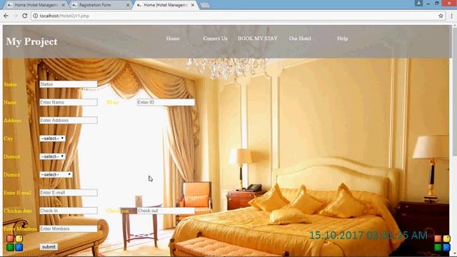 Hotel Management System Website Project in PHP Registration form Finish using HTML+CSS+PHP in Hindi смотреть онлайн