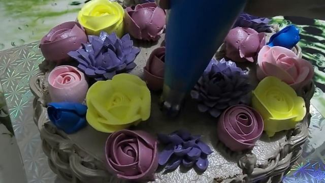 Торт Корзина с цветами! смотреть онлайн