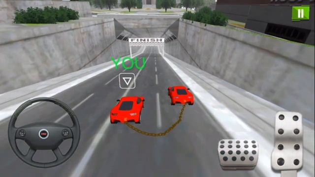 Chained Cars Against Ramp 3D Gameplay Walkthrough Level 1 - 3 смотреть онлайн