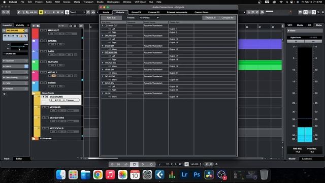 Routing Outputs To Behringer Powerplay 16 From Cubase Pro12