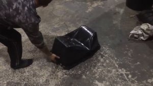 Таз прямоугольный пластиковый Испытание