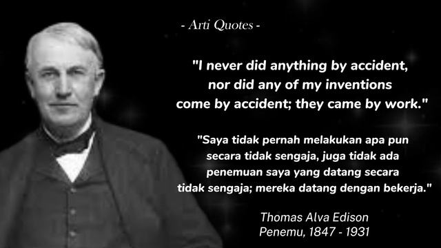 Quotes dari THOMAS ALVA EDISON dan Artinya | Best Motivational Quotes смотреть онлайн