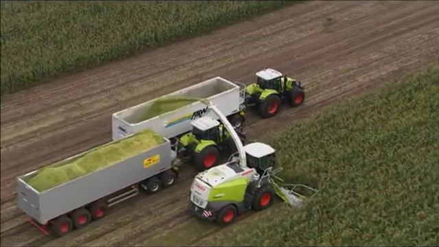 CLAAS JAGUAR 980 - DOUBLE SIX for even more power. смотреть онлайн