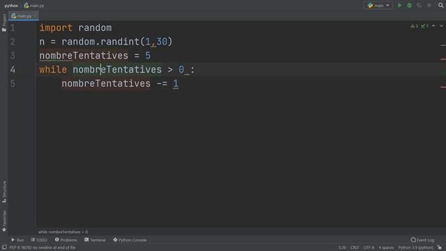 Exercice corrigé #38 : Jeu deviner un nombre | Python смотреть онлайн