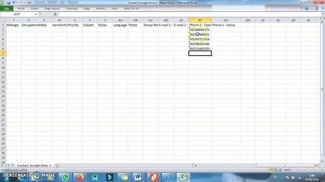 Cara Mudah Menyimpan Ribuan Nomor HP dari Excel ke Google Kontak Otomatis Tersimpan di Smartphone смотреть онлайн