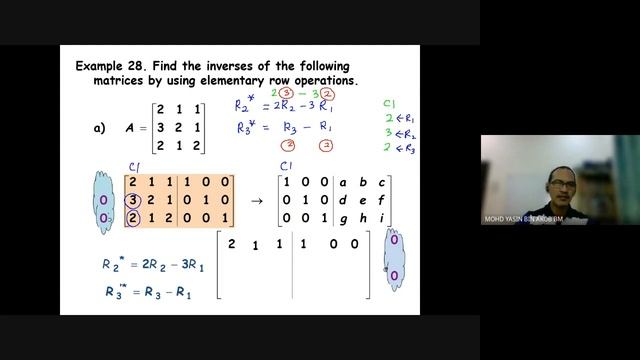 Lecture 4.3 Find inverse matrix by Identity Matrix and Elementary Row Operations смотреть онлайн