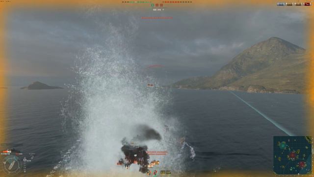 World of Warships - походы на линкоре #29 (New York) смотреть онлайн