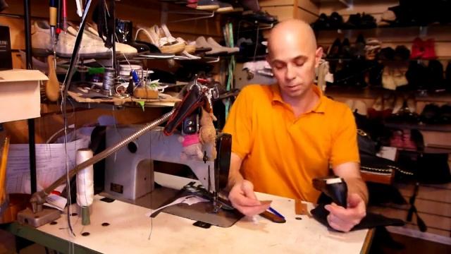 Ремонт обуви. Ремонт обтяжки каблуков. Как отремонтировать каблук.