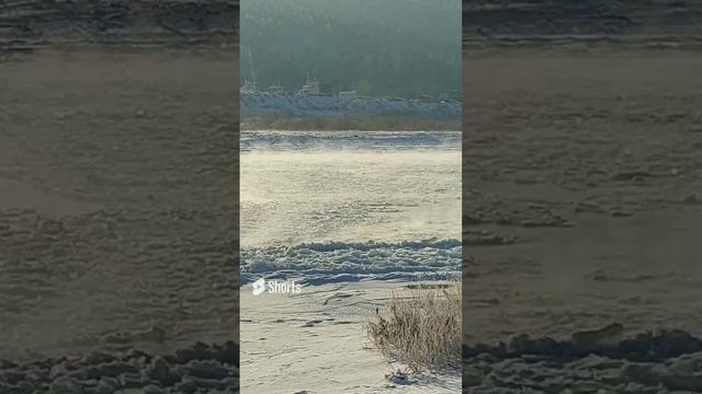 Усть-Кут, шуга, парит река смотреть онлайн