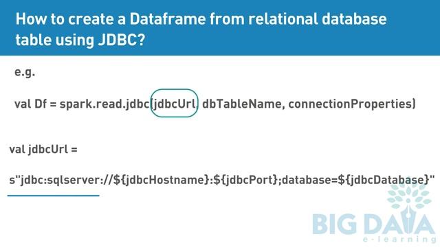 How to create a dataframe from relational database table using JDBC? смотреть онлайн