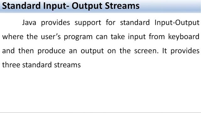Input Output methods in Java смотреть онлайн