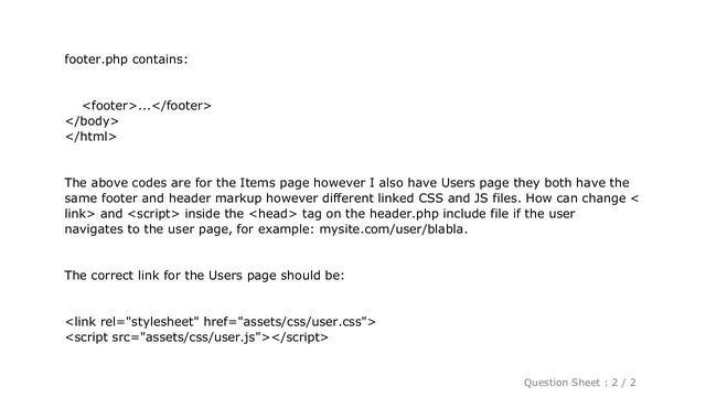 HTML : php templating header and footer смотреть онлайн