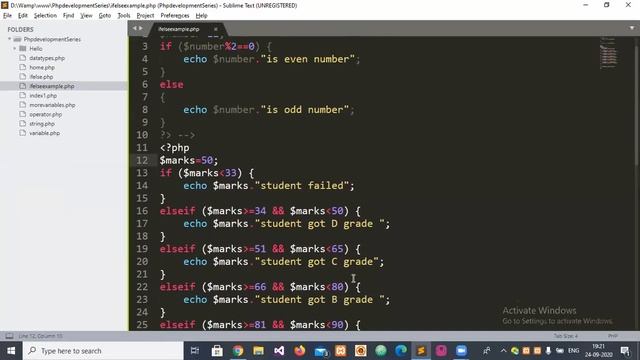If Else Example in Php | Php Tutorial#11 смотреть онлайн