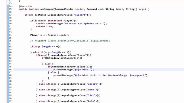 SupportChat [1/4] - #46 Bukkit/Spigot plugins programmieren [DE/HD] смотреть онлайн