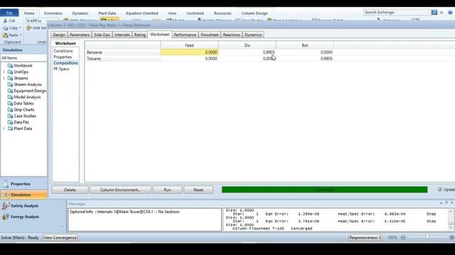 Internal Sizing of Distillation Colum in HYSYS to Avoid Flooding and Weeping смотреть онлайн