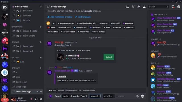 Discord Boost Bot смотреть онлайн