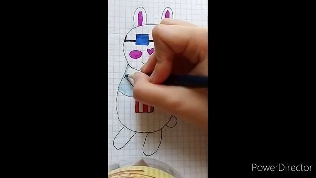 как нарисовать кролика в кинотеатре с попкорном.???? смотреть онлайн