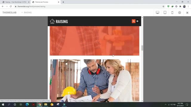 Raising: Free Bootstrap 4 HTML5 Agency Website Template смотреть онлайн