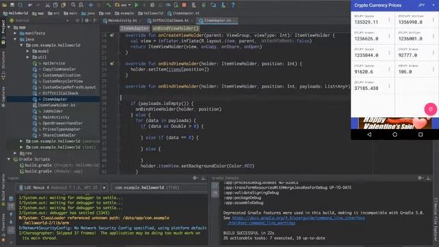 38. DiffUtil.Callback - Live Coding an Android App【Kotlin】 смотреть онлайн