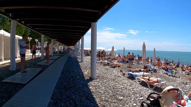 Пляж Лазаревский за 2 минуты!))?ЛАЗАРЕВСКОЕ и Я смотреть онлайн