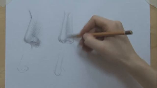 Рисуем лицо, нос смотреть онлайн