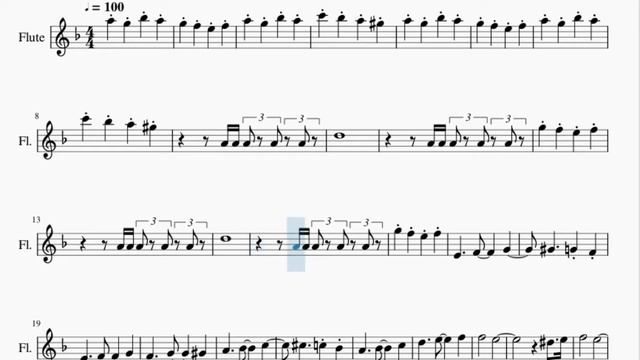 Flute Sheet Music: How to play Ultra Instict Theme (Dragon Ball) by Norihito Sumitomo смотреть онлайн
