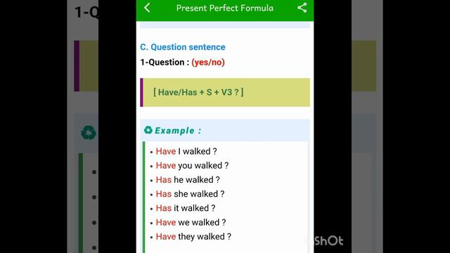 present perfect tense affirmative, negative and interrogate смотреть онлайн