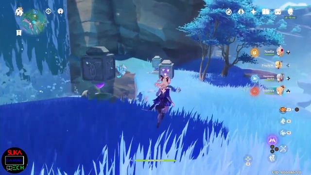 5 Cube Puzzle Near Waterfall Watatsumi Island Genshin Impact смотреть онлайн