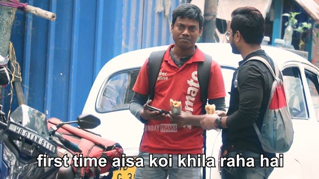 Ordering Food For @zomato @SwiggyIndia Delivery Boy || Social Experiment || Funday Pranks смотреть онлайн