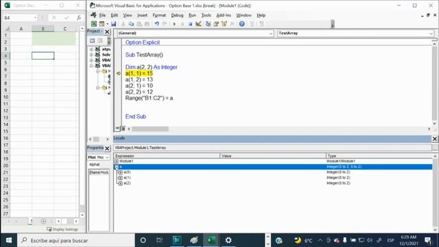 OPTION BASE 1 to avoid 0 in Array. VBA смотреть онлайн